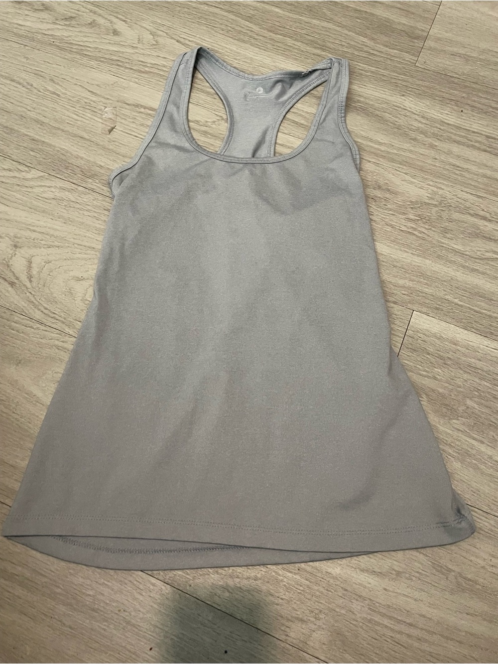 90 Degree By Reflex Light Gray Racerback Tank - Athletic Layering